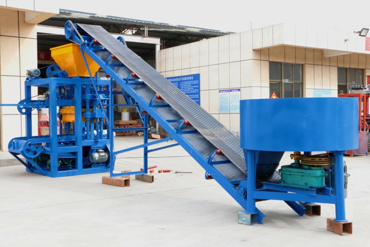 Concrete Brick Machine Semi-automatic Series–qtf4-24 Hollow Solid 